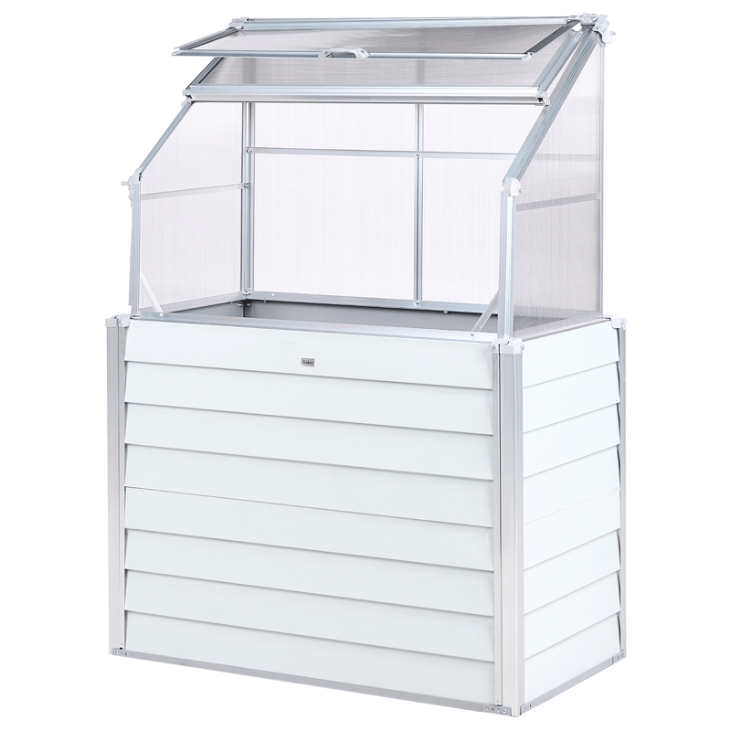 Drivhus til altan Novoli 62 cm - Hvid - Have - Havearbejde & dyrkning - Dyrkning - Urtepotteskjulere & blomsterkrukker - Minidrivhus bord