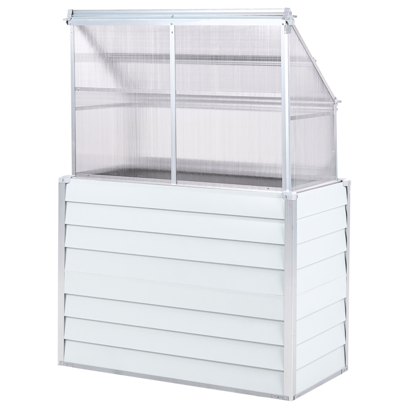 Drivhus til altan Novoli 62 cm - Hvid - Have - Havearbejde & dyrkning - Dyrkning - Urtepotteskjulere & blomsterkrukker - Minidrivhus bord