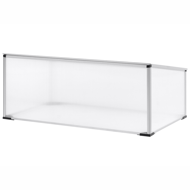 Drivhus til have Carfizzi Sølv 60 - Sølv/Transparent - Have - Havearbejde & dyrkning - Dyrkning - Urtepotteskjulere & blomsterkrukker - Minidrivhus bord