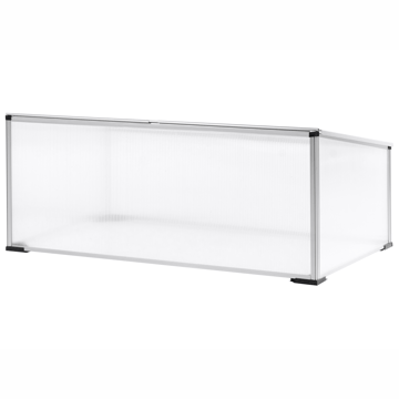 Drivhus til have Serifos 60 cm - Sølv/Transparent - Have - Havearbejde & dyrkning - Dyrkning - Urtepotteskjulere & blomsterkrukker - Minidrivhus bord