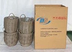 EGG Plantekurv 4 stk 2-sæt - Grå - Have - Havearbejde & dyrkning - Dyrkning - Urtepotteskjulere & blomsterkrukker - Blomsterkasser