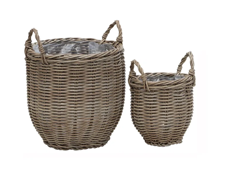 EGG Plantekurv 4 stk 2-sæt, Grå