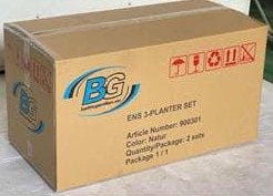 ENS Plantekurv Rund 2 stk 3-sæt - Grå - Have - Havearbejde & dyrkning - Dyrkning - Urtepotteskjulere & blomsterkrukker - Blomsterkasser