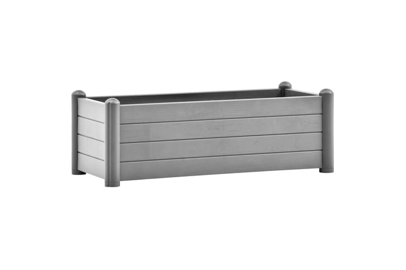 højbed 100x43x35 cm PP stengrå - Grå - Have - Havearbejde & dyrkning - Dyrkning - Urtepotteskjulere & blomsterkrukker - Blomsterkasser