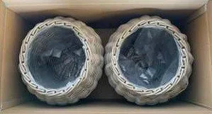 LEMMER Plantekurv Rund 2-pak - Grå - Have - Havearbejde & dyrkning - Dyrkning - Urtepotteskjulere & blomsterkrukker - Blomsterkasser