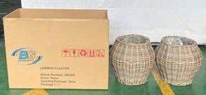 LEMMER Plantekurv Rund 2-pak - Grå - Have - Havearbejde & dyrkning - Dyrkning - Urtepotteskjulere & blomsterkrukker - Blomsterkasser