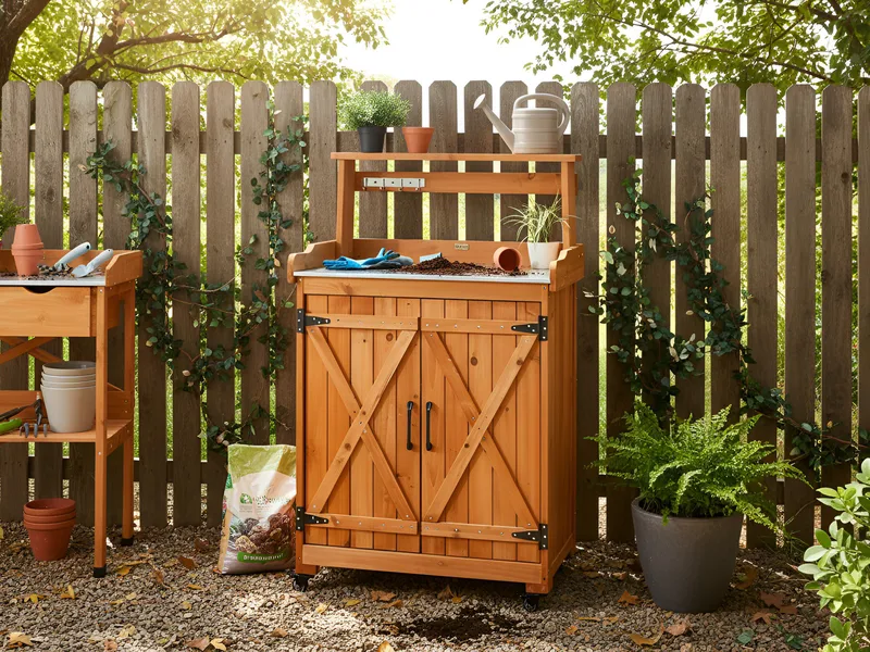 Plantebænk Altolia grantræ 70 cm - Brun - Have - Havearbejde & dyrkning - Dyrkning - Urtepotteskjulere & blomsterkrukker - Pottebænk