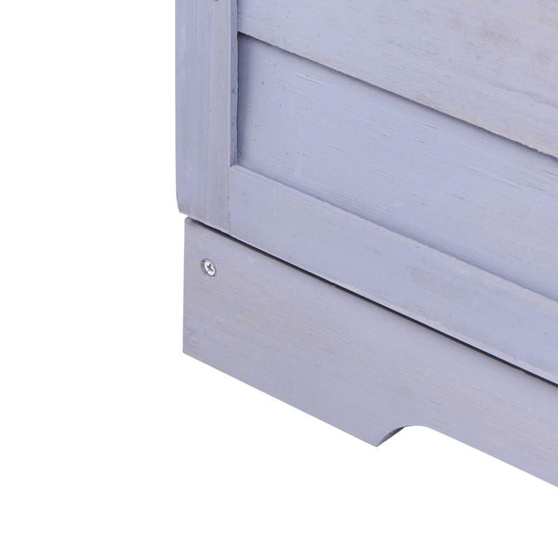 Plantebænk Tereville grantræ 45x67 cm - Grå/Hvid - Have - Havearbejde & dyrkning - Dyrkning - Urtepotteskjulere & blomsterkrukker - Pottebænk