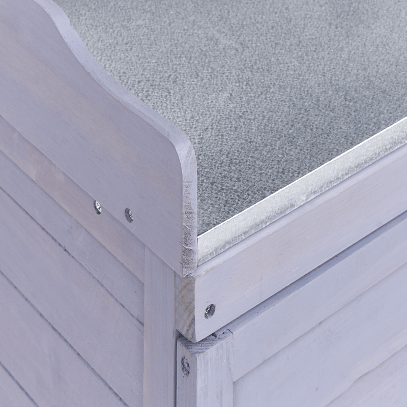 Plantebænk Tereville grantræ 45x67 cm - Grå/Hvid - Have - Havearbejde & dyrkning - Dyrkning - Urtepotteskjulere & blomsterkrukker - Pottebænk