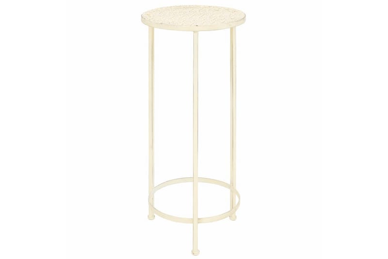 Plantestativssæt I 3 Dele Vintagestil Metal Antik Hvid - Hvid - Have - Havearbejde & dyrkning - Dyrkning - Urtepotteskjulere & blomsterkrukker - Store blomsterkrukker