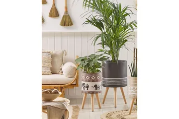Trädgårdskruka Achilio Black||Brown||Beige||GOLD - Have - Havearbejde & dyrkning - Dyrkning - Urtepotteskjulere & blomsterkrukker - Store blomsterkrukker