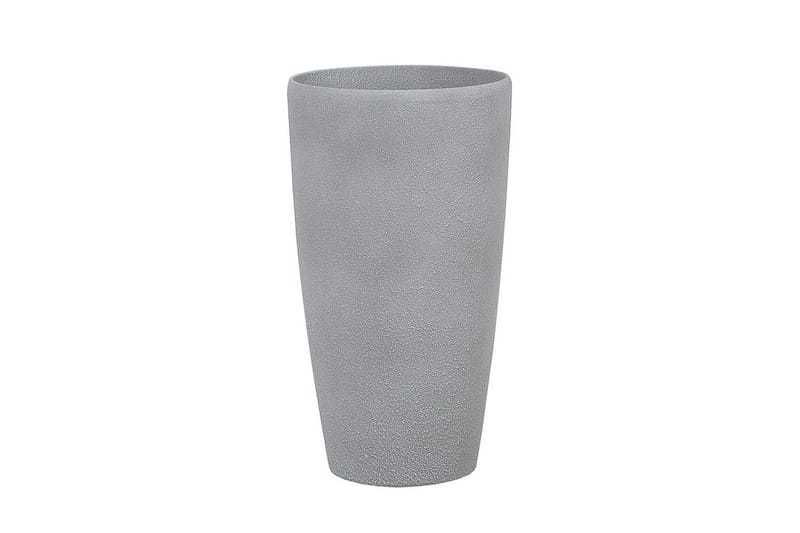 Trädgårdskruka Beliani Abdera set om 2 Grå, 31x31x58 cm Grey - Have - Havearbejde & dyrkning - Dyrkning - Urtepotteskjulere & blomsterkrukker - Store blomsterkrukker