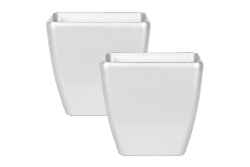 Trädgårdskruka Beliani Astras set om 2 35x35x34 cm 42x42x41 cm