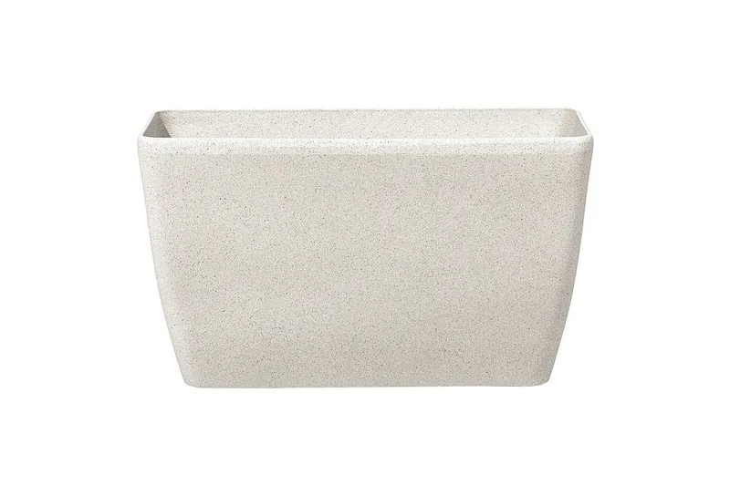 Trädgårdskruka Beliani Baris set om 2 Beige, 74x32x45 cm Beige - Have - Havearbejde & dyrkning - Dyrkning - Urtepotteskjulere & blomsterkrukker - Store blomsterkrukker