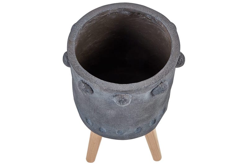 Trädgårdskruka Beliani Brunnera Light grey||blue||Light colored wood - Have - Havearbejde & dyrkning - Dyrkning - Urtepotteskjulere & blomsterkrukker - Store blomsterkrukker