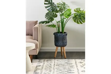 Trädgårdskruka Beliani Brunnera Light grey||blue||Light colored wood - Have - Havearbejde & dyrkning - Dyrkning - Urtepotteskjulere & blomsterkrukker - Store blomsterkrukker