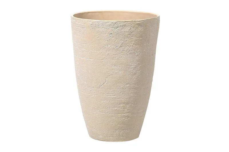 Trädgårdskruka Beliani Camia set om 2 Beige, 43x43x60 cm Beige - Have - Havearbejde & dyrkning - Dyrkning - Urtepotteskjulere & blomsterkrukker - Store blomsterkrukker