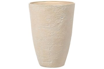 Trädgårdskruka Beliani Camia set om 2 Beige, 51x51x71 cm Beige - Have - Havearbejde & dyrkning - Dyrkning - Urtepotteskjulere & blomsterkrukker - Store blomsterkrukker