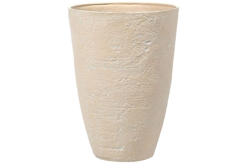 Trädgårdskruka Beliani Camia set om 2 Beige, 51x51x71 cm Beige - Have - Havearbejde & dyrkning - Dyrkning - Urtepotteskjulere & blomsterkrukker - Store blomsterkrukker