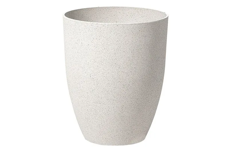 Trädgårdskruka Beliani Croton 35x35x42 cm Offwhite