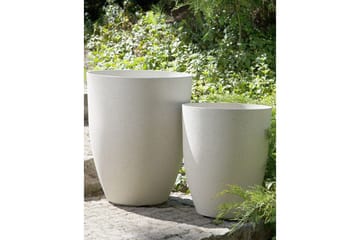 Trädgårdskruka Beliani Croton 35x35x42 cm Offwhite - Have - Havearbejde & dyrkning - Dyrkning - Urtepotteskjulere & blomsterkrukker - Store blomsterkrukker