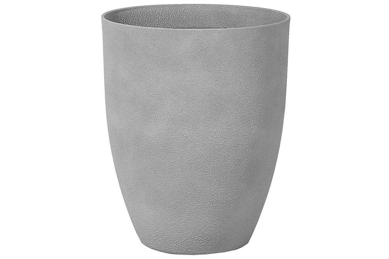 Trädgårdskruka Beliani Croton set om 2 Grå, 43x43x52 cm Grey - Have - Havearbejde & dyrkning - Dyrkning - Urtepotteskjulere & blomsterkrukker - Store blomsterkrukker