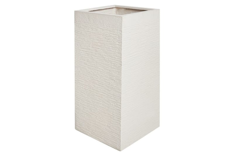 Trädgårdskruka Beliani Dion Beige, 33x33x70 cm Beige - Have - Havearbejde & dyrkning - Dyrkning - Urtepotteskjulere & blomsterkrukker - Store blomsterkrukker