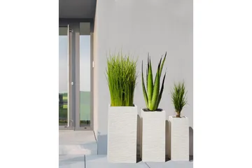 Trädgårdskruka Beliani Dion Beige, 33x33x70 cm Beige - Have - Havearbejde & dyrkning - Dyrkning - Urtepotteskjulere & blomsterkrukker - Store blomsterkrukker