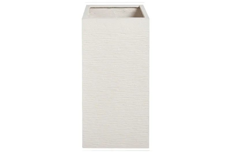 Trädgårdskruka Beliani Dion Beige, 33x33x70 cm Beige, undefined