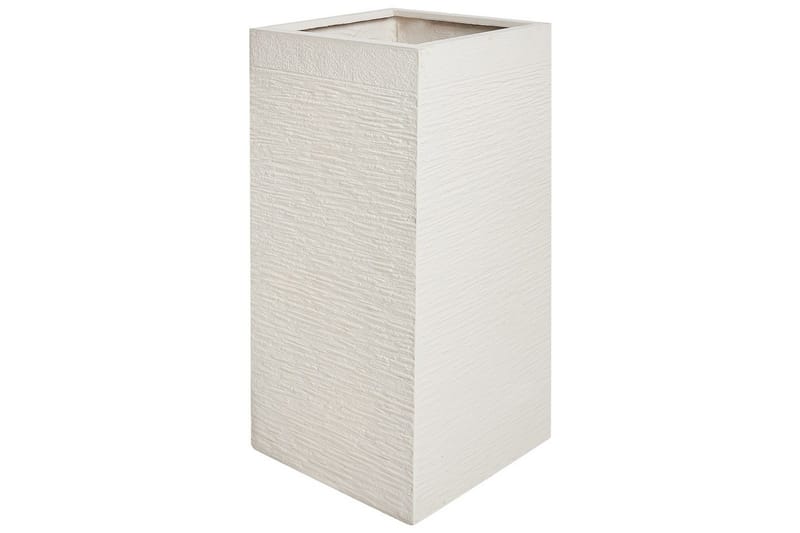 Trädgårdskruka Beliani Dion Beige, 40x40x77 cm Beige - Have - Havearbejde & dyrkning - Dyrkning - Urtepotteskjulere & blomsterkrukker - Store blomsterkrukker