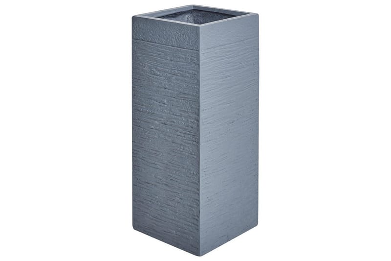 Trädgårdskruka Beliani Dion Grå, 26x26x61 cm Grey - Have - Havearbejde & dyrkning - Dyrkning - Urtepotteskjulere & blomsterkrukker - Store blomsterkrukker