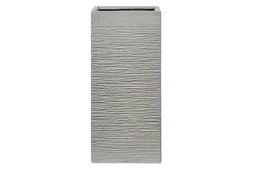 Trädgårdskruka Beliani Dion Grå, 33x33x70 cm Grey - Have - Havearbejde & dyrkning - Dyrkning - Urtepotteskjulere & blomsterkrukker - Store blomsterkrukker