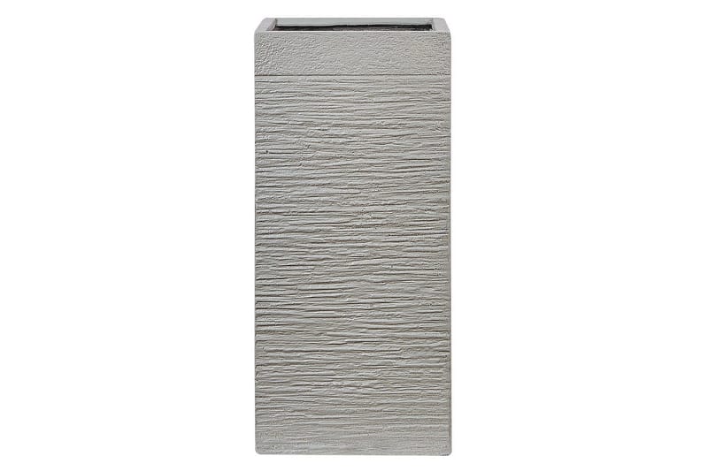Trädgårdskruka Beliani Dion Grå, 33x33x70 cm Grey - Have - Havearbejde & dyrkning - Dyrkning - Urtepotteskjulere & blomsterkrukker - Store blomsterkrukker