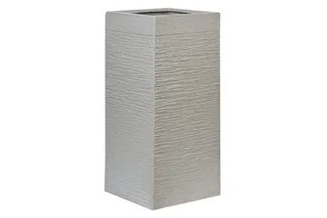Trädgårdskruka Beliani Dion Grå, 33x33x70 cm Grey - Have - Havearbejde & dyrkning - Dyrkning - Urtepotteskjulere & blomsterkrukker - Store blomsterkrukker
