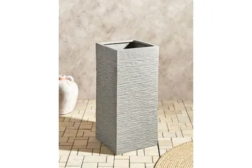 Trädgårdskruka Beliani Dion Grå, 33x33x70 cm Grey - Have - Havearbejde & dyrkning - Dyrkning - Urtepotteskjulere & blomsterkrukker - Store blomsterkrukker