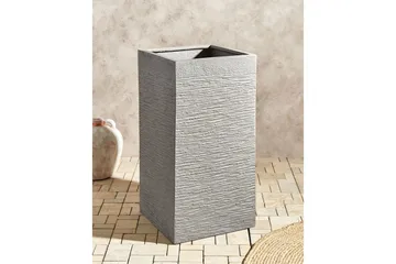 Trädgårdskruka Beliani Dion Grå, 40x40x77 cm Grey - Have - Havearbejde & dyrkning - Dyrkning - Urtepotteskjulere & blomsterkrukker - Store blomsterkrukker