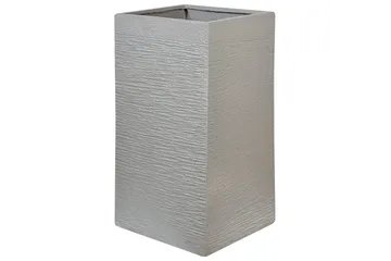Trädgårdskruka Beliani Dion Grå, 40x40x77 cm Grey - Have - Havearbejde & dyrkning - Dyrkning - Urtepotteskjulere & blomsterkrukker - Store blomsterkrukker