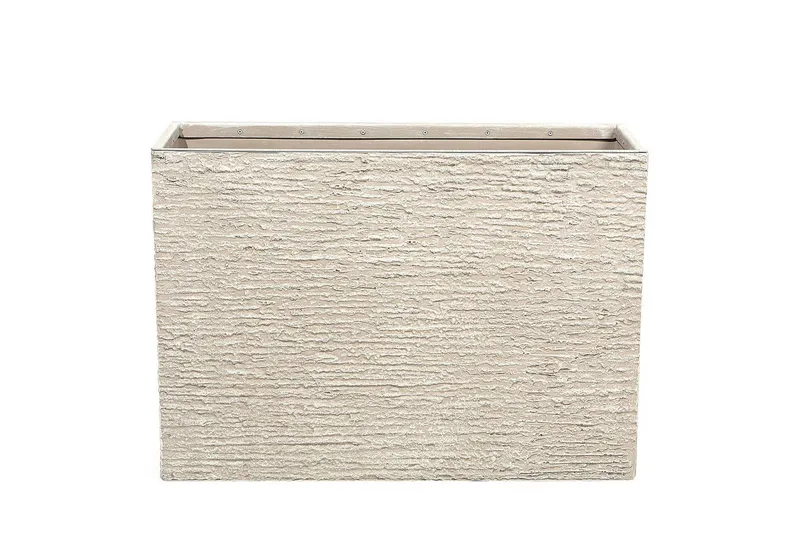 Trädgårdskruka Beliani Edessa Beige, 80x34x56 cm Beige 80x34x56 cm, undefined