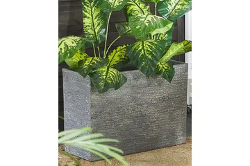 Trädgårdskruka Beliani Edessa Beige, 80x34x56 cm Grey 70x29x50 cm - Have - Havearbejde & dyrkning - Dyrkning - Urtepotteskjulere & blomsterkrukker - Store blomsterkrukker