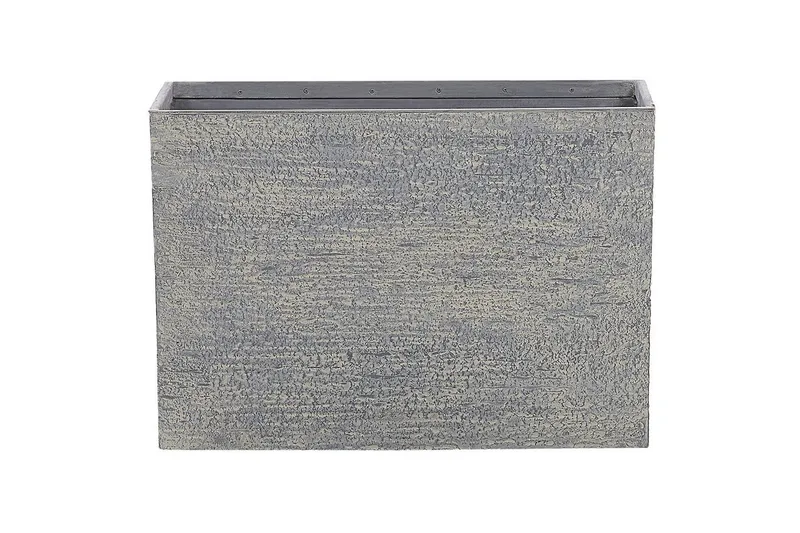 Trädgårdskruka Beliani Edessa Beige, 80x34x56 cm Grey 70x29x50 cm