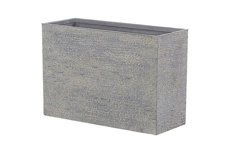 Trädgårdskruka Beliani Edessa Beige, 80x34x56 cm Grey 70x29x50 cm - Have - Havearbejde & dyrkning - Dyrkning - Urtepotteskjulere & blomsterkrukker - Store blomsterkrukker