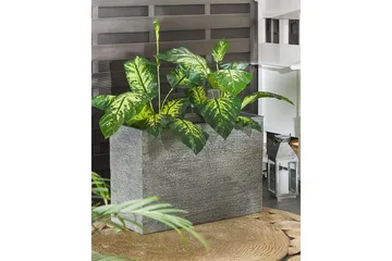 Trädgårdskruka Beliani Edessa Beige, 80x34x56 cm Grey 80x34x56 cm - Have - Havearbejde & dyrkning - Dyrkning - Urtepotteskjulere & blomsterkrukker - Store blomsterkrukker