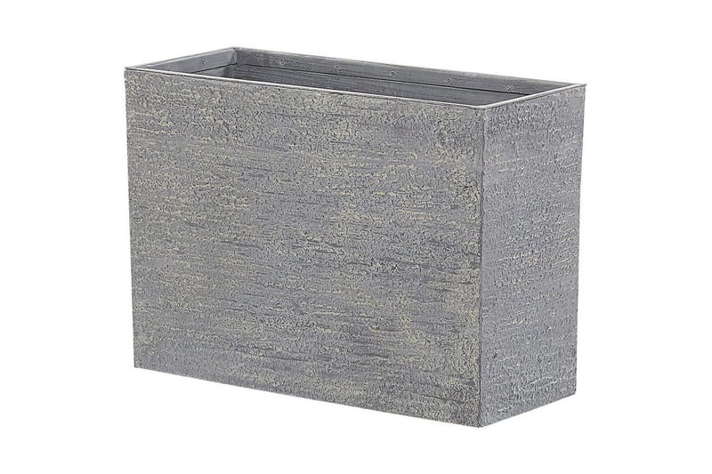 Trädgårdskruka Beliani Edessa Beige, 80x34x56 cm Grey 80x34x56 cm - Have - Havearbejde & dyrkning - Dyrkning - Urtepotteskjulere & blomsterkrukker - Store blomsterkrukker