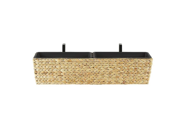 Trädgårdskruka Beliani Kawala Beige, 80x18x20 cm Beige