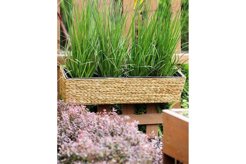 Trädgårdskruka Beliani Kawala Beige, 80x18x20 cm Beige - Have - Havearbejde & dyrkning - Dyrkning - Urtepotteskjulere & blomsterkrukker - Store blomsterkrukker