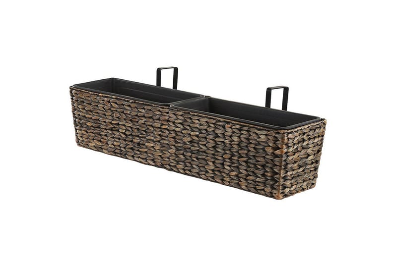 Trädgårdskruka Beliani Kawala Beige, 80x18x20 cm Brown - Have - Havearbejde & dyrkning - Dyrkning - Urtepotteskjulere & blomsterkrukker - Store blomsterkrukker