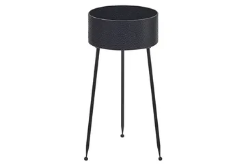 Trädgårdskruka Beliani Leika 29x26x50 cm Black - Have - Havearbejde & dyrkning - Dyrkning - Urtepotteskjulere & blomsterkrukker - Store blomsterkrukker