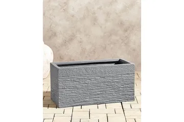 Trädgårdskruka Beliani Myra 50x23x24 cm Grey - Have - Havearbejde & dyrkning - Dyrkning - Urtepotteskjulere & blomsterkrukker - Store blomsterkrukker