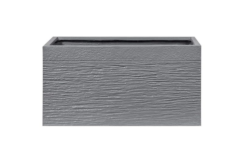 Trädgårdskruka Beliani Myra 60x29x30 cm Grey, undefined