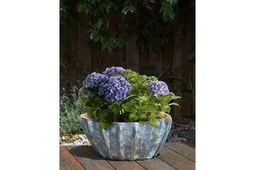 Trädgårdskruka Beliani Ostrya blue - Have - Havearbejde & dyrkning - Dyrkning - Urtepotteskjulere & blomsterkrukker - Store blomsterkrukker